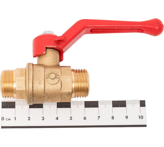 Шаровой кран Valfex N/P59 БИРКА для воды 1/2" НР/НР ручка-рычаг, латунный 11Б27фт1М (96/24) VF.220.LR1.012.N/P59.Bir