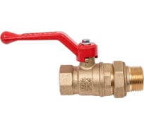 Шаровой кран Valfex N/P59 БИРКА для воды 3/4" ВР/НР ручка-рычаг, американка латунный 11Б27фт1М (40/10) VF.225.LR1.034.N/P59.Bir