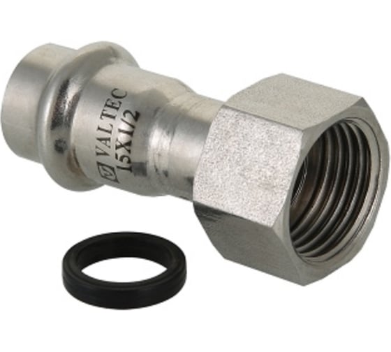 Соединитель из нержавеющей стали VALTEC с накидной гайкой, 54х2 VTi.908.I.005409 1