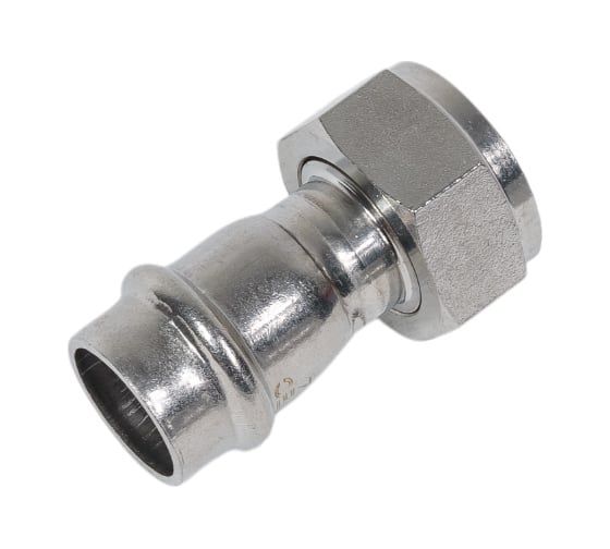Соединитель из нержавеющей стали VALTEC с накидной гайкой, 18х3/4 VTi.908.I.001805