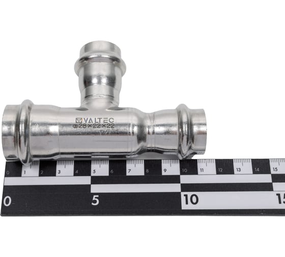 Тройник из нержавеющей стали VALTEC 28х22х22 VTi.931.I.282222