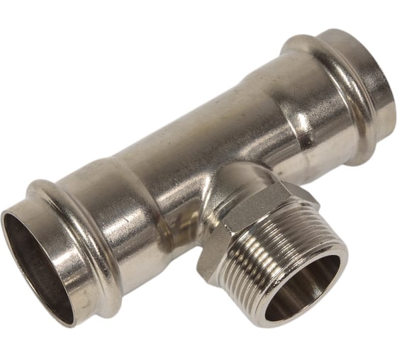 Тройник из нержавеющей стали VALTEC с наружной резьбой, 42х1 1/4 VTi.933.I.420742 1