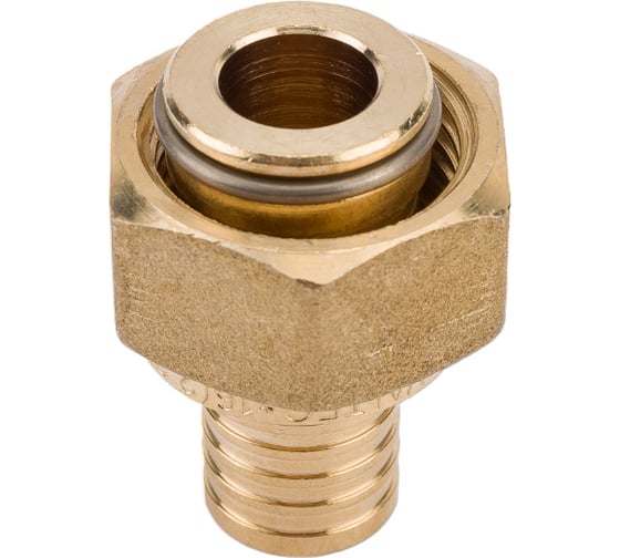 Надвижной соединитель VALTEC с накидной гайкой, 16х2.2х1/2 VTm.422.BG.001604