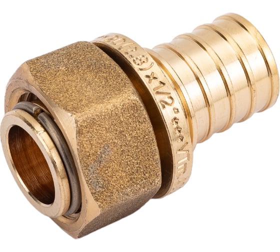 Надвижной соединитель VALTEC с накидной гайкой, 20х2.8х1/2 VTm.422.BG.002004 1