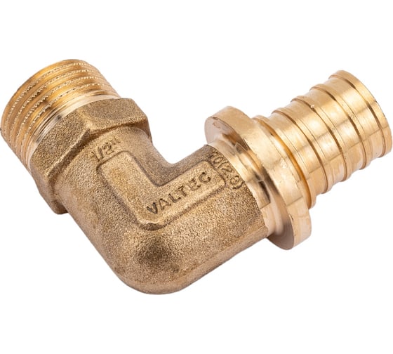 Надвижной угольник VALTEC с переходом на наружную резьбу, 20х2.8х1/2 VTm.453.BG.002004
