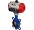 Затвор DN.ru GGG50-316L-NBR Ду125 Ру16 с пневмоприводом, пневмораспределителем D050-14846 1
