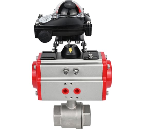 Кран шаровой DN.ru КШМП.316.230-ISO Ду25 Ру63 с пневмоприводом, БКВ D160-13570