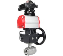 Кран шаровой DN.ru КШМП.316.230-ISO Ду25 Ру63 с пн.приводом, БКВ, дублером D160-13580