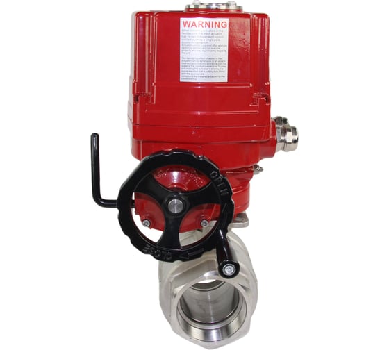 Кран шаровой DN.ru КШМП.316.230-ISO Ду40 Ру63 с электроприводом EX-010 24В D160-00194 1