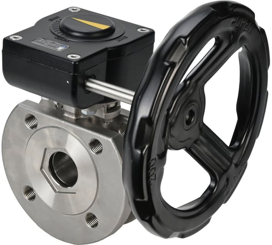 Шаровой кран DN.ru КШмФП.316.200 Ду100 Ру16 редуктор HAM-3 D160-12940