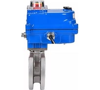 Шаровой кран DN.ru КШмФП.316.200 Ду20 Ру16 электропривод 003 blue 12В D160-12819