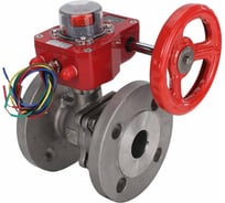 Шаровой кран DN.ru КШФП.316.200 Ду125 Ру16 с редуктором HGBF-4 D160-12928