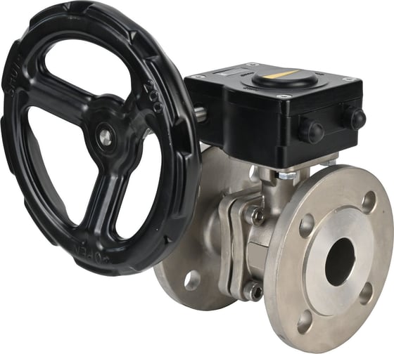 Шаровой кран DN.ru КШФП.316.200 Ду25 Ру40 с редуктором HAM-1 D160-12895