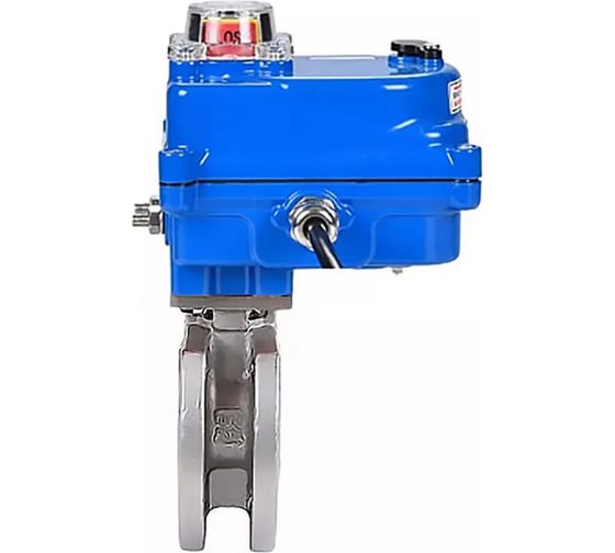 Шаровой кран DN.ru КШмФП.316.200 Ду25 Ру16 электропривод 003 blue 12В D160-12820