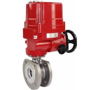 Шаровой кран DN.ru межфланцевый КШмФП.316.200 Ду32 Ру16, электропривод EX-010 24В D160-01772