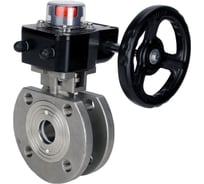 Шаровой кран DN.ru КШмФП.316.200 Ду80 Ру16 редуктор HGB-2 D160-12950