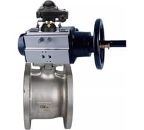 Шаровой кран DN.ru КШмФП.316.200 Ду80 Ру16 пневмопривод, БКВ D160-31155