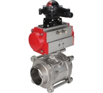 Кран шаровой DN.ru КШПП 316.200-ISO Ду10 Ру63 с пневмоприводом, БКВ D160-09614