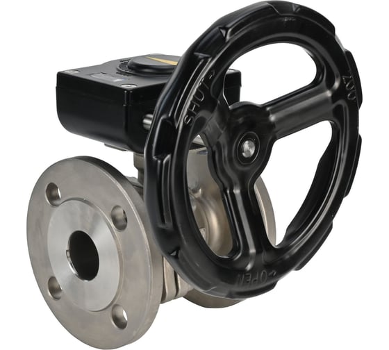 Шаровой кран DN.ru КШФП.316.200 Ду250 Ру16 с редуктором HAM-5 D160-12905