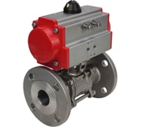 Кран шаровой DN.ru КШПП 316.200-ISO Ду15 Ру63 с пневмоприводом D160-09515