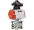 Шаровой кран DN.ru КШПП 316.200 Ду32 Ру63 пневмопривод, БКВ D160-28499 1