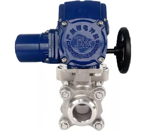 Кран шаровой DN.ru КШПП 316.200-ISO Ду20 Ру63 с электроприводом QT-W (M) EX-005 380В D160-16356 1