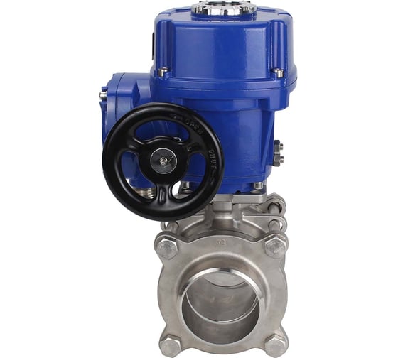 Кран шаровой DN.ru КШПП 316.200-ISO Ду65 Ру25 с электроприводом QT-W (M)-005 380В D160-16341 1