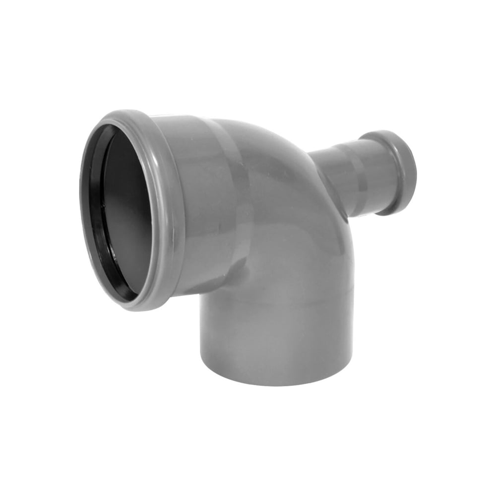 Отвод Sinikon ПП D110x50x87 с фронтальным патрубком, выход сзади 551002 ...