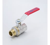 Кран шаровой латунный Aquasfera 1003 Euro никелированный, Ду50, Ру16, муфта/резьба, полнопроходной, рычаг 1003-06 109-0419