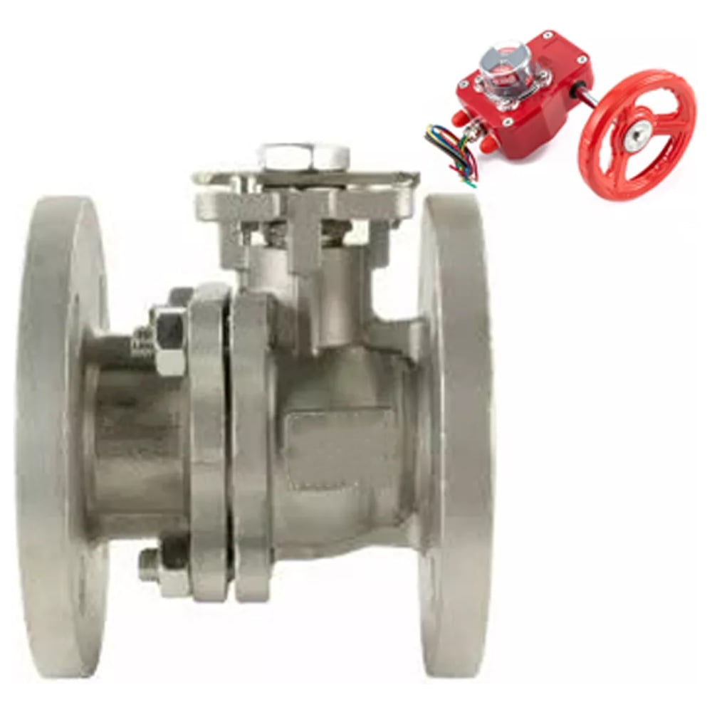 Кран шаровый DN.ru КШФП-ISO Ду50 Ру40, редуктор D160-12924 - выгодная ...