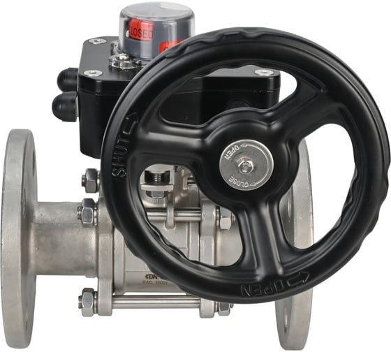 Шаровой кран DN.ru КШФПТ-ISO.316.180 Ду15 Ру40 с редуктором HGB-1 D160-12865