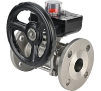 Шаровой кран DN.ru КШФПТ-ISO.304.180 Ду20 Ру40 с редуктором HGB-1 D160-12858