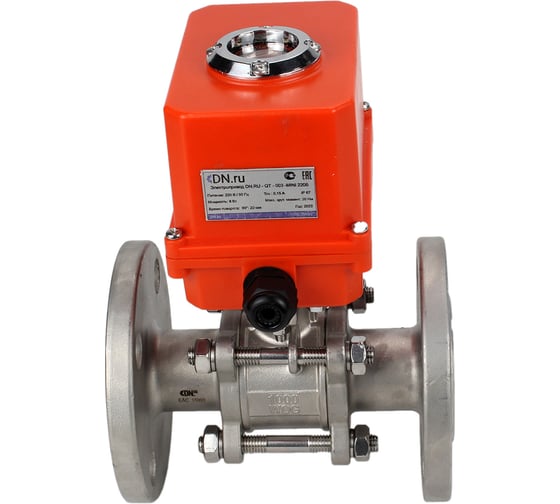 Шаровой кран DN.ru КШФПТ-ISO.316.180 Ду20 Ру40 с электроприводом QT-003-MINI 220В D160-10008