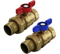 Комплект шаровых кранов Giacomini латунь, Ду 25, Ру 28. ВР R859K R859KY007 107-0441