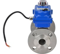 Шаровой кран DN.ru КШФПТ-ISO.316.180 Ду32 Ру40 с электроприводом 003 blue 24В D160-12777