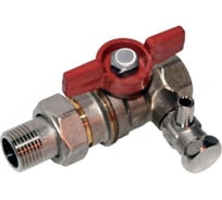 Шаровой кран Giacomini латунь, со спускником, никель, Ду 32, Ру 35 ВР., американка R919S R919SX009 107-0440