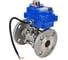 Шаровой кран DN.ru КШФПТ-ISO.304.180 Ду32 Ру40 с электроприводом 003 blue 12В D160-12830 1