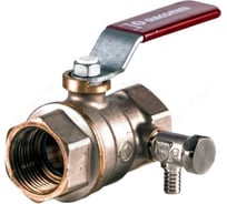 Шаровой кран Giacomini латунь, со спускником, никель R910S R910SX004 007-0924