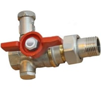 Шаровой кран Giacomini латунь, со спускником, никель, Ду 25, Ру 35 ВР R919S R919SX007 007-0957