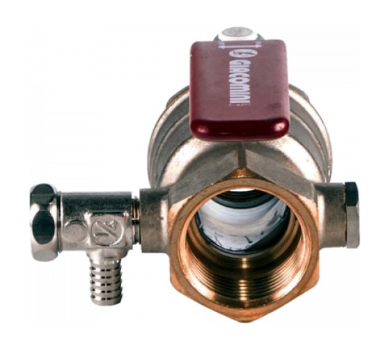 Шаровой кран Giacomini со спускником R910S Ду 15 Ру42 ВР G1/2 R910SX003 007-7776