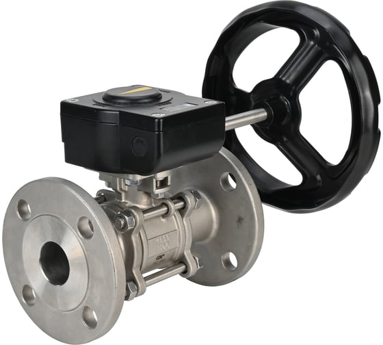 Шаровой кран DN.ru КШФПТ-ISO.304.180 Ду50 Ру40 с редуктором HAM-1 D160-12844