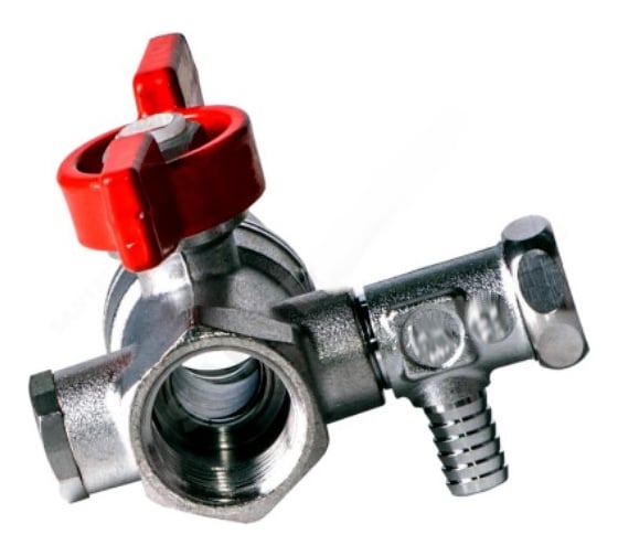 Шаровой кран Giacomini латунь со спускником R251S хром R251SX003 007-6013