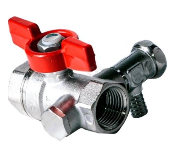 Шаровой кран Giacomini латунь со спускником R251S хром R251SX003 007-6013