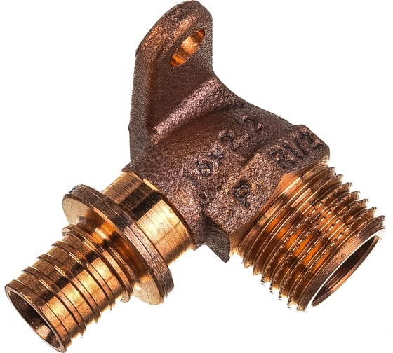 Настенный угольник REHAU с наружной резьбой, 16-R, 1/2 RX 14563641001