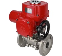 Шаровой кран DN.ru КШФПТ-ISO.304.180 Ду65 Ру25 с электроприводом QT-W (M) EX-010 380В D160-16582