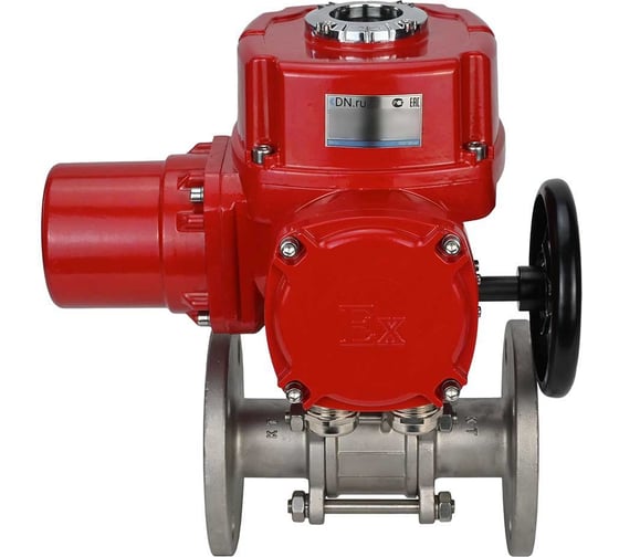 Шаровой кран DN.ru КШФПТ-ISO.304.180 Ду80 Ру25 с электроприводом QT-W (M) EX-020 380В D160-16583