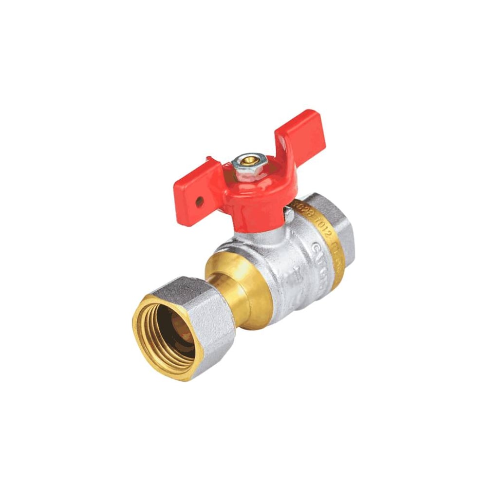 Кран шаровой латунный Aquasfera 1022 Euro никелированный, Ду20, Ру30 ...