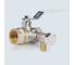 Кран шаровой латунный со спускником Aquasfera 1112 Standard Ду20, Ру30, муфта/муфта, полнопроходной, рычаг 1112-02 107-7418 6