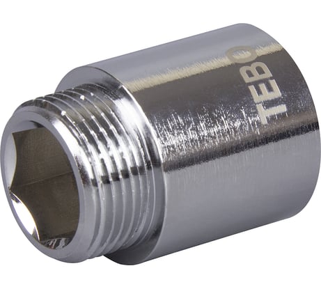 Удлинитель хромированный TEBO ВН/НАР 3/4"х50мм латунь T-ЛР.У.2.34-50.ХР.CN