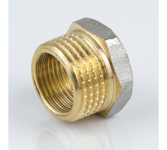 Футорка латунная Aquasfera Ду10x8, резьба/муфта, никель 9024-10 128-6210